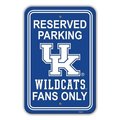 Fremont Die Consumer Products Inc Fremont Die 40294 Kentucky Wildcats 12 x 18 in. Plastic Parking Sign 40294